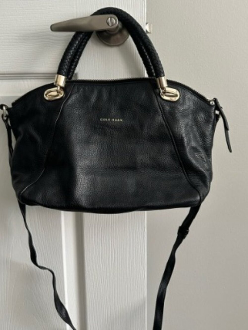 Cole Haan Black Leather Satchel